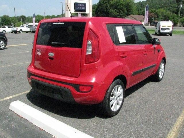 2012 Red Kia Soul + (KNDJT2A61C7) with an 2L I-4 DOHC engine, Automatic transmission, located at 2443 Albert Pike, Hot Springs, AR, 71913, (501) 623-6255, 34.492222, -93.109993- Photo#2