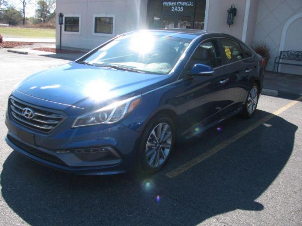 2016 Blue Hyundai Sonata Sport (5NPE34AF7GH) with an 2.4L L4 DOHC 16V engine, 6-Speed Automatic transmission, located at 2443 Albert Pike, Hot Springs, AR, 71913, (501) 623-6255, 34.492222, -93.109993 - Photo #5