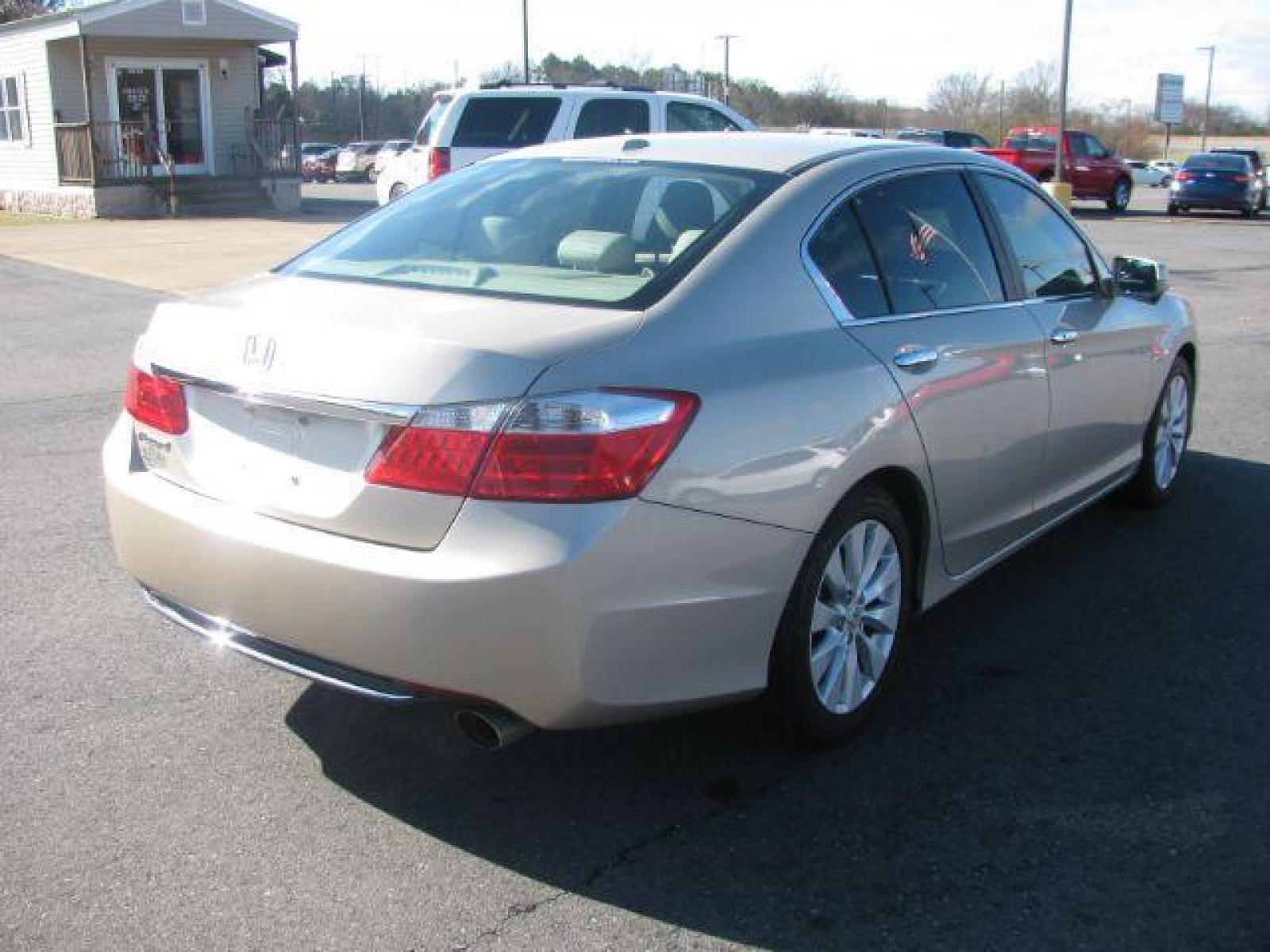 2013 Tan Honda Accord EX-L Sedan CVT (1HGCR2F81DA) with an 2.4L L4 DOHC 16V engine, Continuously Variable Transmission transmission, located at 2443 Albert Pike, Hot Springs, AR, 71913, (501) 623-6255, 34.492222, -93.109993 - Photo #3