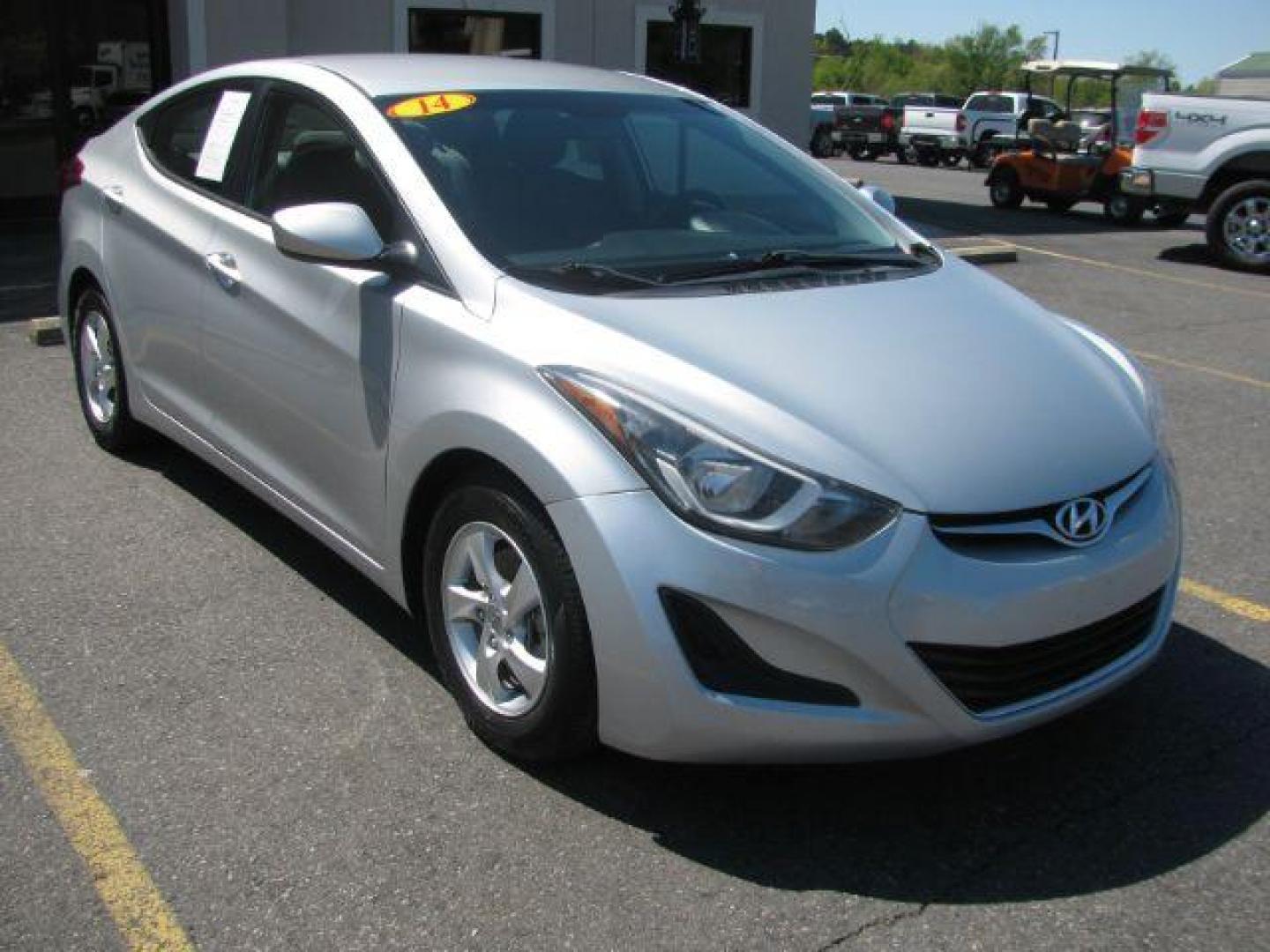 2014 Silver Hyundai Elantra GLS A/T (5NPDH4AE8EH) with an 1.8L L4 DOHC 16V engine, 6-Speed Automatic transmission, located at 2443 Albert Pike, Hot Springs, AR, 71913, (501) 623-6255, 34.492222, -93.109993 - All listed features may not be available!!!! - Photo#1