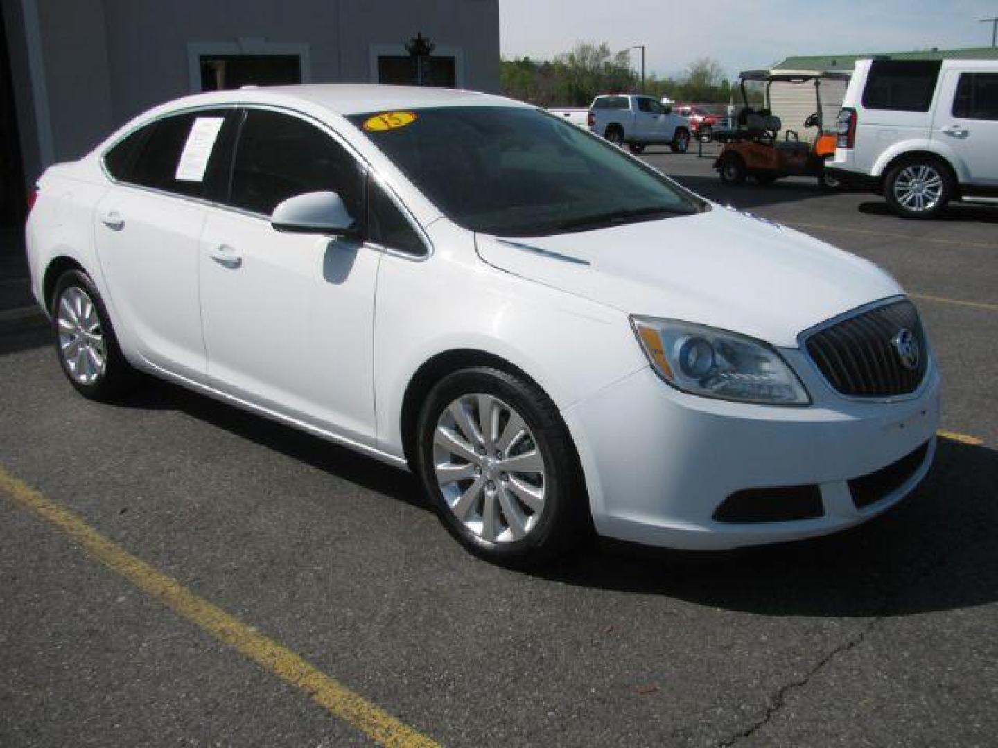 2015 White Buick Verano Base (1G4PP5SK7F4) with an 2.4L L4 DOHC 16V FFV engine, 6-Speed Automatic transmission, located at 2443 Albert Pike, Hot Springs, AR, 71913, (501) 623-6255, 34.492222, -93.109993 - Photo#0