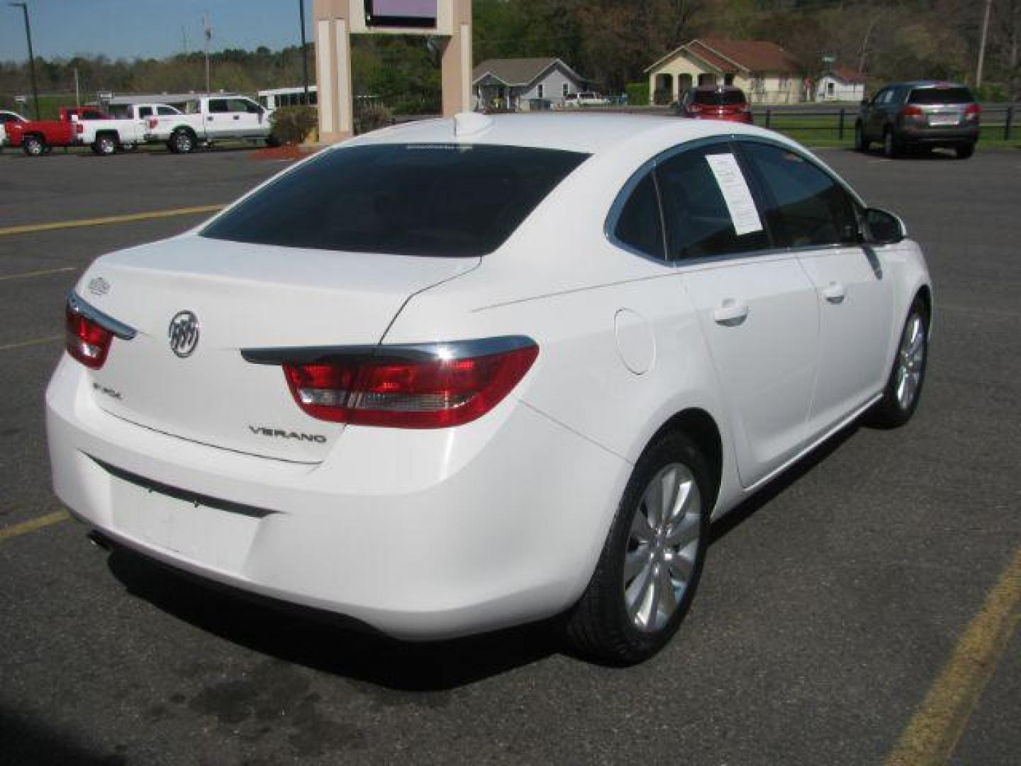 2015 White Buick Verano Base (1G4PP5SK7F4) with an 2.4L L4 DOHC 16V FFV engine, 6-Speed Automatic transmission, located at 2443 Albert Pike, Hot Springs, AR, 71913, (501) 623-6255, 34.492222, -93.109993 - Photo#2