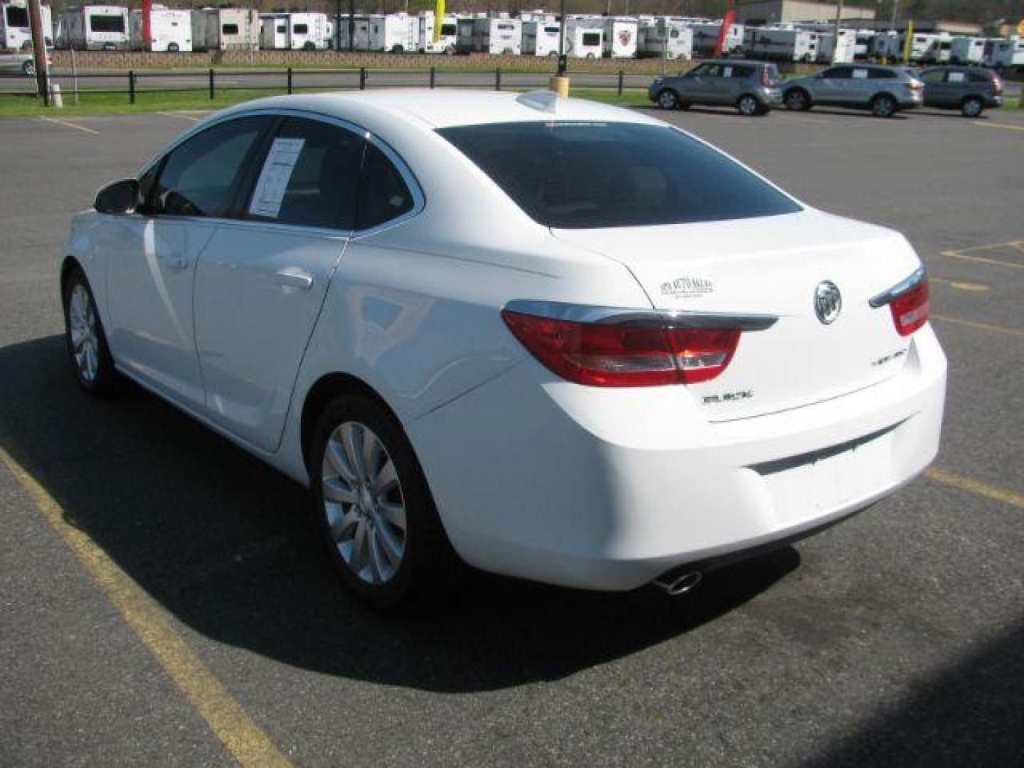 2015 White Buick Verano Base (1G4PP5SK7F4) with an 2.4L L4 DOHC 16V FFV engine, 6-Speed Automatic transmission, located at 2443 Albert Pike, Hot Springs, AR, 71913, (501) 623-6255, 34.492222, -93.109993 - Photo#3