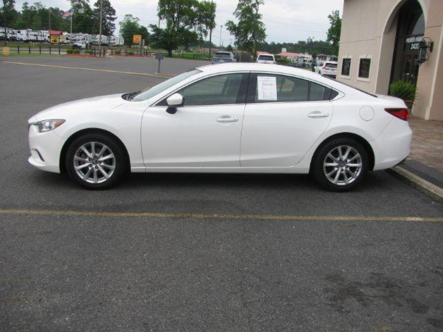 2015 White Mazda Mazda6 i Sport AT (JM1GJ1U59F1) with an 2.5L L4 DOHC 16V engine, 6-Speed Automatic transmission, located at 2443 Albert Pike, Hot Springs, AR, 71913, (501) 623-6255, 34.492222, -93.109993 - ALL LISTED FEATURES MAY NOT BE AVAILABLE!!!! - Photo#1