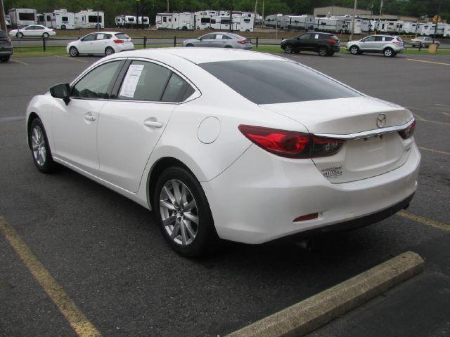 2015 White Mazda Mazda6 i Sport AT (JM1GJ1U59F1) with an 2.5L L4 DOHC 16V engine, 6-Speed Automatic transmission, located at 2443 Albert Pike, Hot Springs, AR, 71913, (501) 623-6255, 34.492222, -93.109993 - ALL LISTED FEATURES MAY NOT BE AVAILABLE!!!! - Photo#2