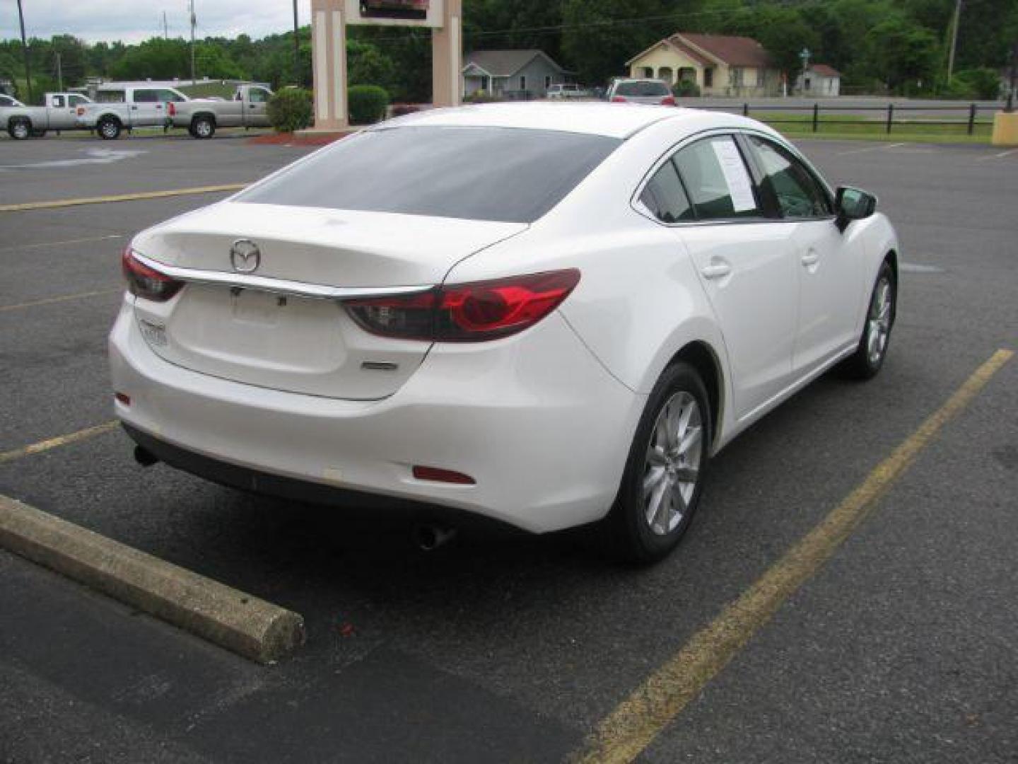 2015 White Mazda Mazda6 i Sport AT (JM1GJ1U59F1) with an 2.5L L4 DOHC 16V engine, 6-Speed Automatic transmission, located at 2443 Albert Pike, Hot Springs, AR, 71913, (501) 623-6255, 34.492222, -93.109993 - ALL LISTED FEATURES MAY NOT BE AVAILABLE!!!! - Photo#3