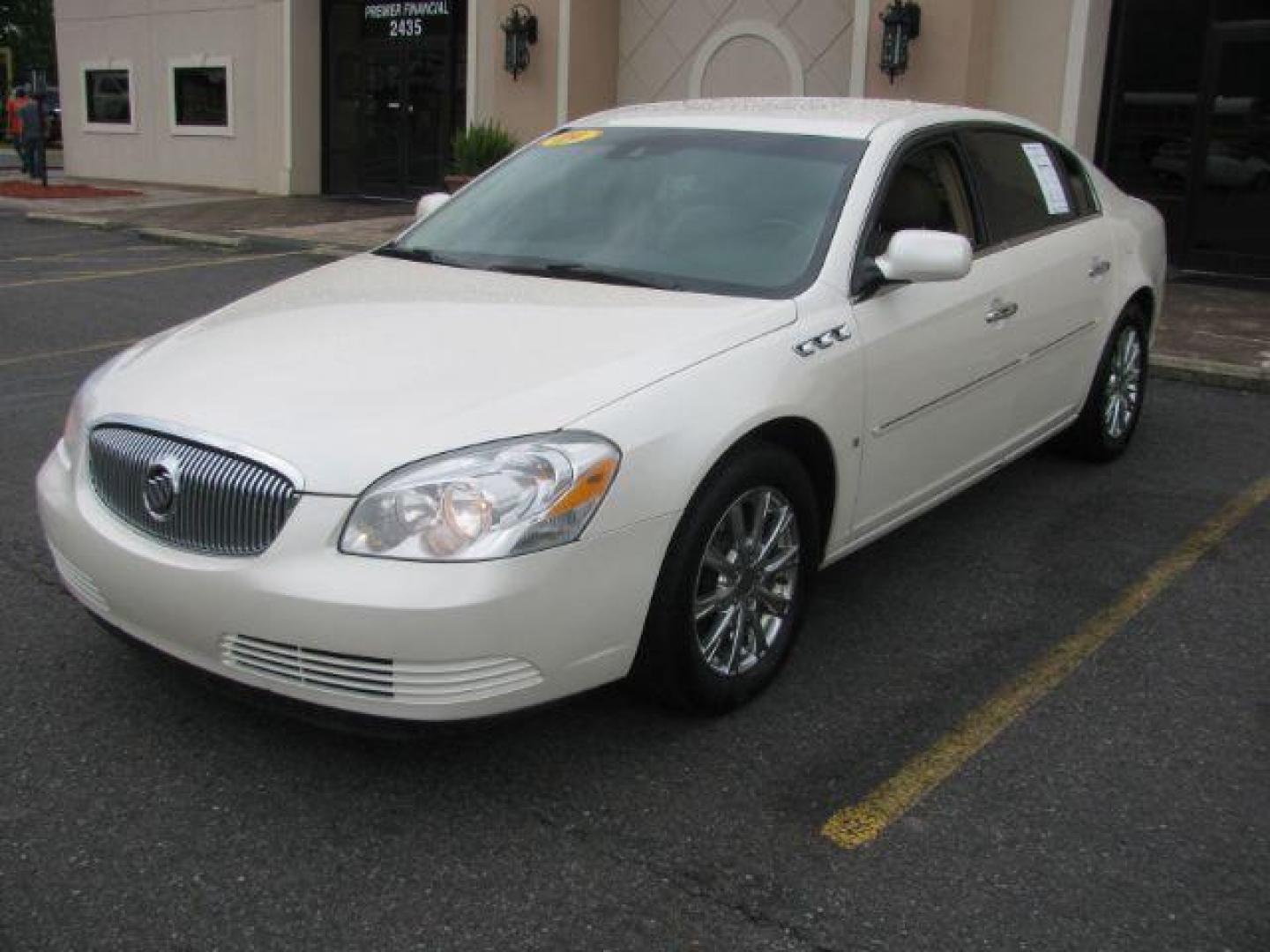 2009 White Buick Lucerne SEDAN 4-DR (1G4HD57M49U) with an 3.9L V6 OHV 12V engine, 4-Speed Automatic transmission, located at 2443 Albert Pike, Hot Springs, AR, 71913, (501) 623-6255, 34.492222, -93.109993 - Photo#0