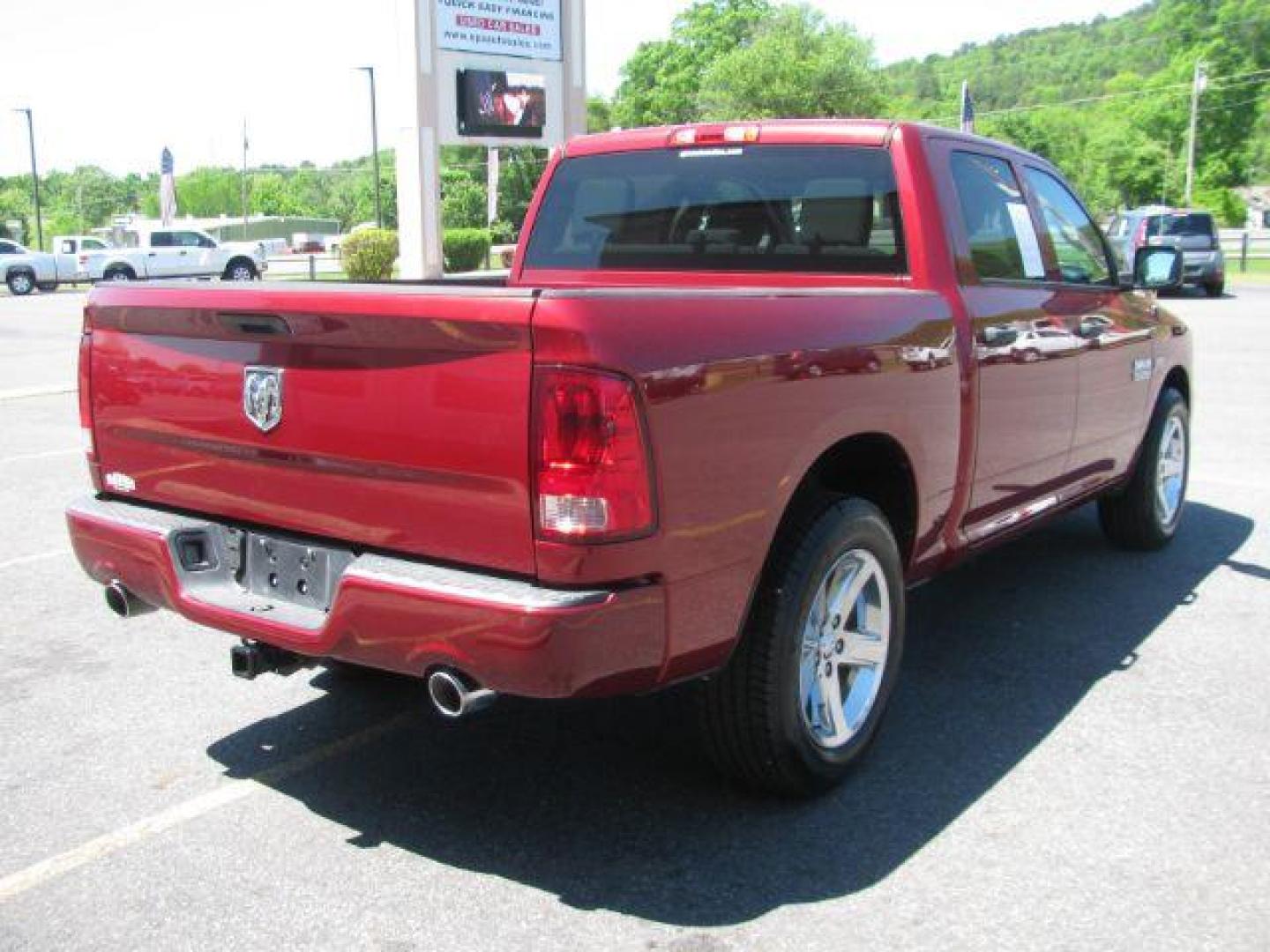2015 Maroon RAM 1500 Tradesman Crew Cab SWB 2WD (1C6RR6KT0FS) with an 5.7L V8 OHV 16V engine, 8-Speed Automatic transmission, located at 2443 Albert Pike, Hot Springs, AR, 71913, (501) 623-6255, 34.492222, -93.109993 - ALL LISTED FEATURES MAY NOT BE AVAILABLE!!!! - Photo#3