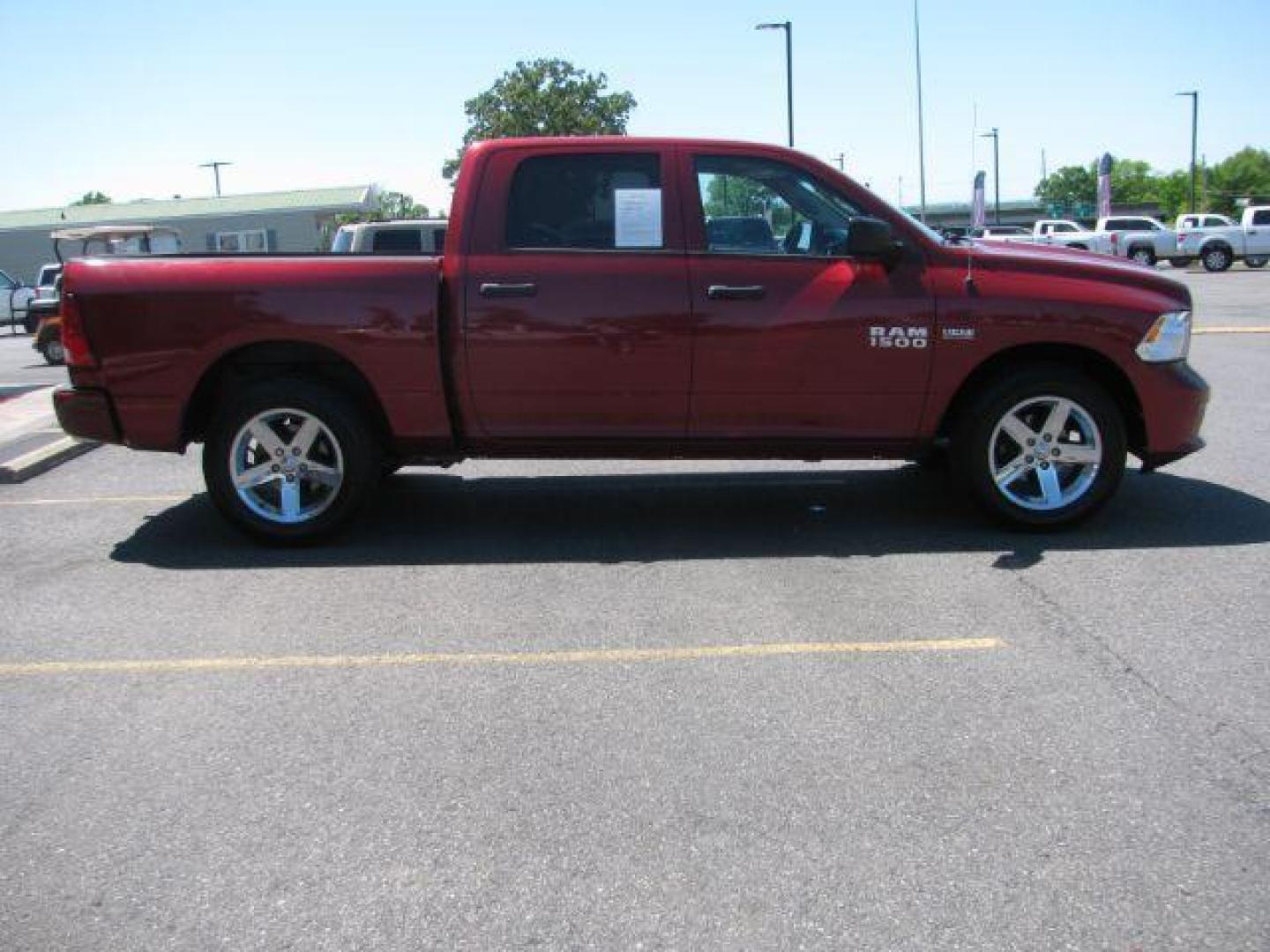 2015 Maroon RAM 1500 Tradesman Crew Cab SWB 2WD (1C6RR6KT0FS) with an 5.7L V8 OHV 16V engine, 8-Speed Automatic transmission, located at 2443 Albert Pike, Hot Springs, AR, 71913, (501) 623-6255, 34.492222, -93.109993 - ALL LISTED FEATURES MAY NOT BE AVAILABLE!!!! - Photo#4