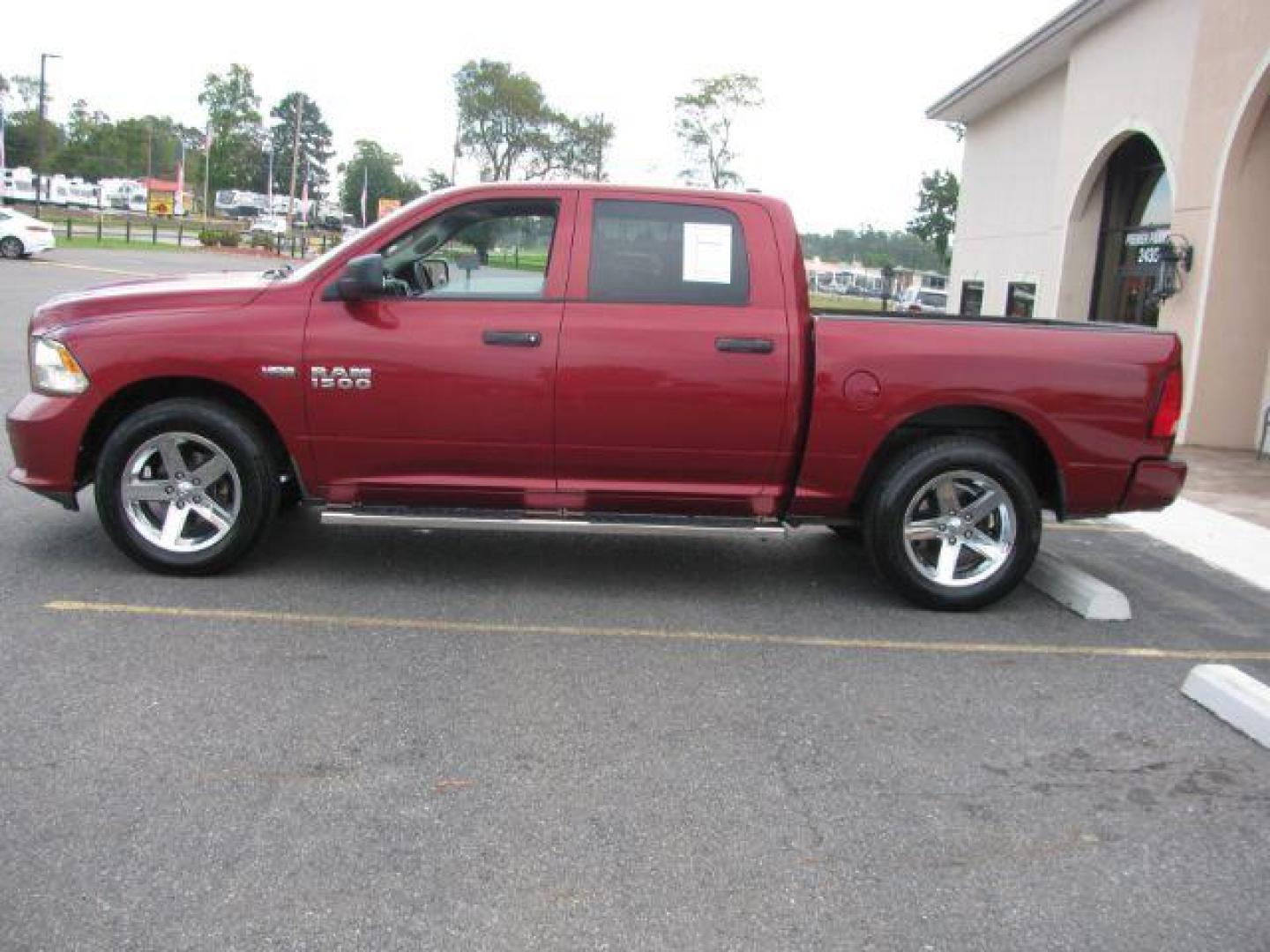 2015 Maroon RAM 1500 Tradesman Crew Cab SWB 2WD (1C6RR6KT0FS) with an 5.7L V8 OHV 16V engine, 8-Speed Automatic transmission, located at 2443 Albert Pike, Hot Springs, AR, 71913, (501) 623-6255, 34.492222, -93.109993 - ALL LISTED FEATURES MAY NOT BE AVAILABLE!!!! - Photo#1