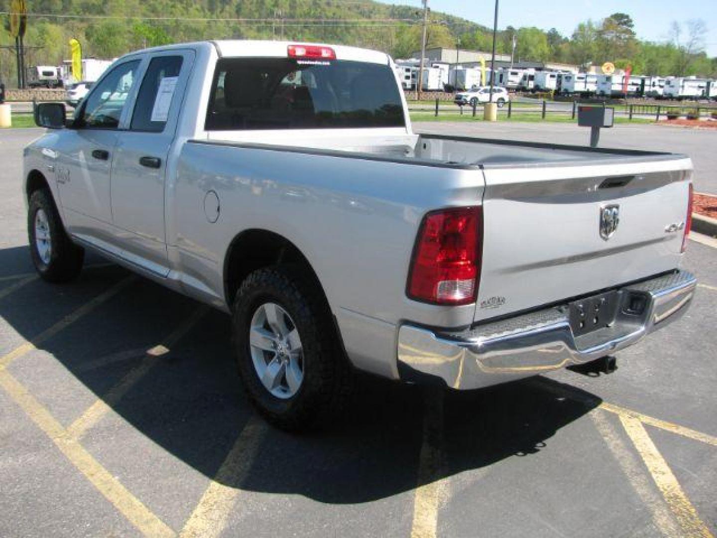 2019 Silver RAM 1500 Classic Tradesman Quad Cab 4WD (1C6RR7FT0KS) with an 5.7L V8 OHV 16V engine, 8-Speed Automatic transmission, located at 2443 Albert Pike, Hot Springs, AR, 71913, (501) 623-6255, 34.492222, -93.109993 - ALL LISTED FEATURES MAY NOT BE AVAILABLE!!!! - Photo#4