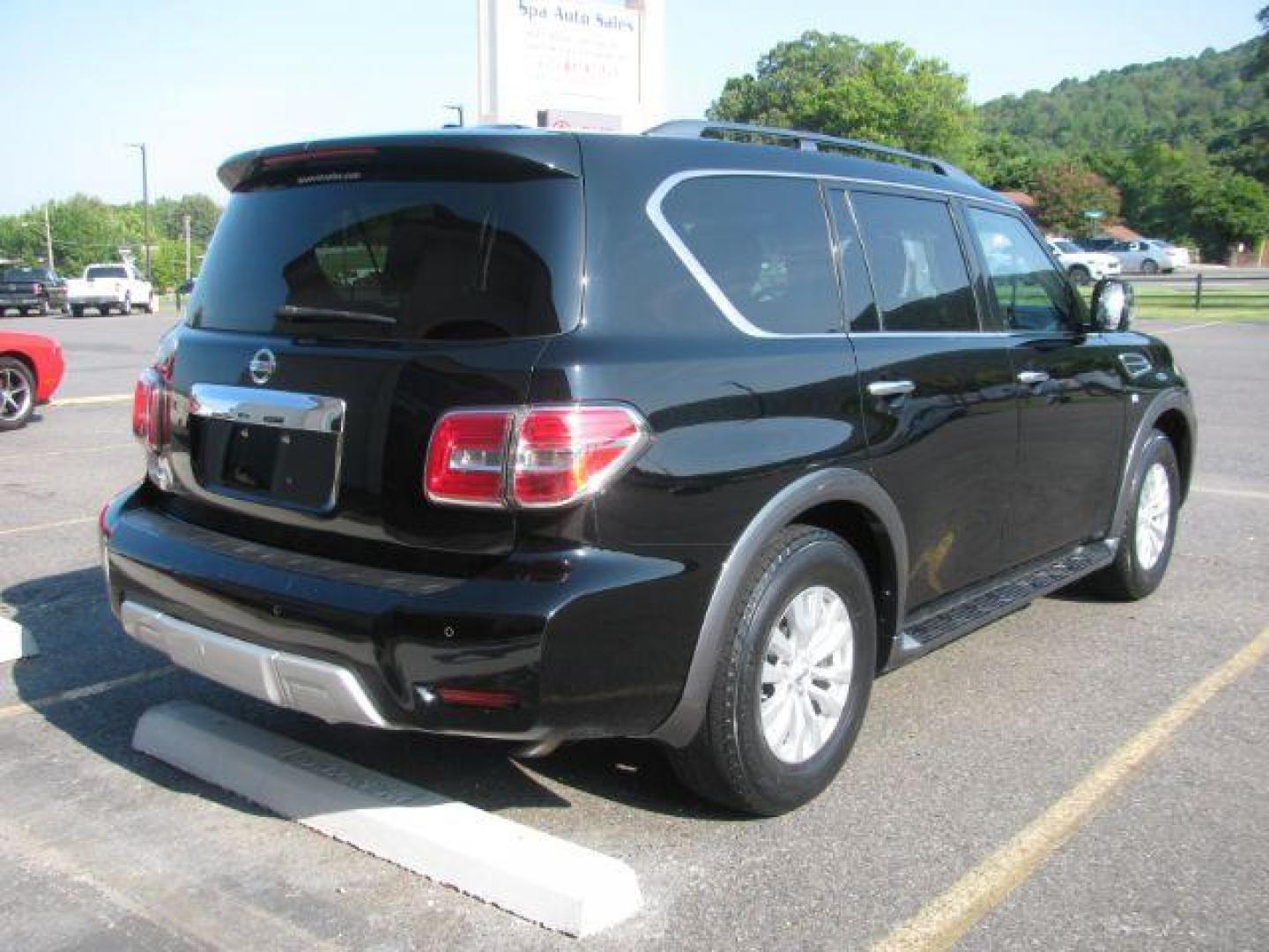 2018 Black Nissan Armada SV 2WD (JN8AY2ND5J9) with an 5.6L V8 DOHC 32V engine, 7-Speed Automatic transmission, located at 2443 Albert Pike, Hot Springs, AR, 71913, (501) 623-6255, 34.492222, -93.109993 - Photo#2