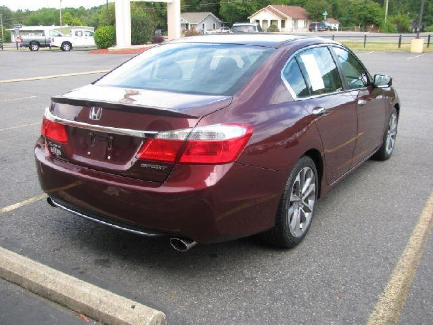 2013 Maroon Honda Accord Sport Sedan CVT (1HGCR2F54DA) with an 2.4L L4 DOHC 16V engine, Continuously Variable Transmission transmission, located at 2443 Albert Pike, Hot Springs, AR, 71913, (501) 623-6255, 34.492222, -93.109993 - Photo#3