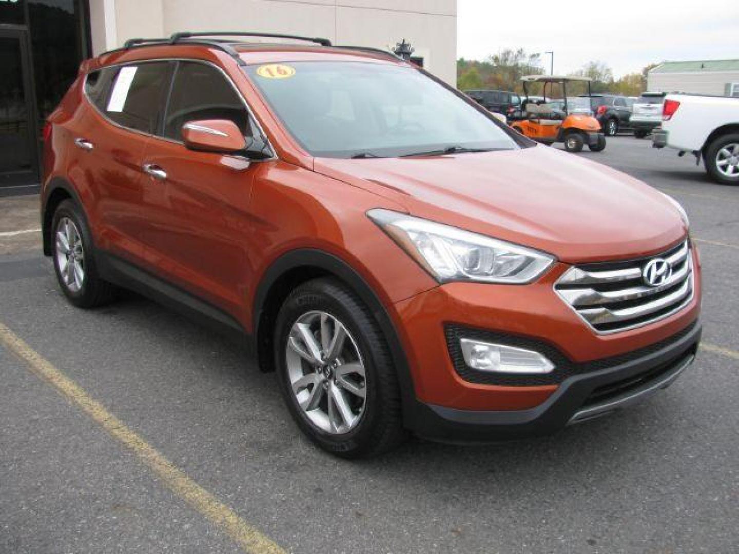 2016 Orange Hyundai Santa Fe Sport 2.0T AWD (5XYZUDLA5GG) with an 2.0L L4 DOHC 16V TURBO engine, 6-Speed Automatic transmission, located at 2443 Albert Pike, Hot Springs, AR, 71913, (501) 623-6255, 34.492222, -93.109993 - Photo#5