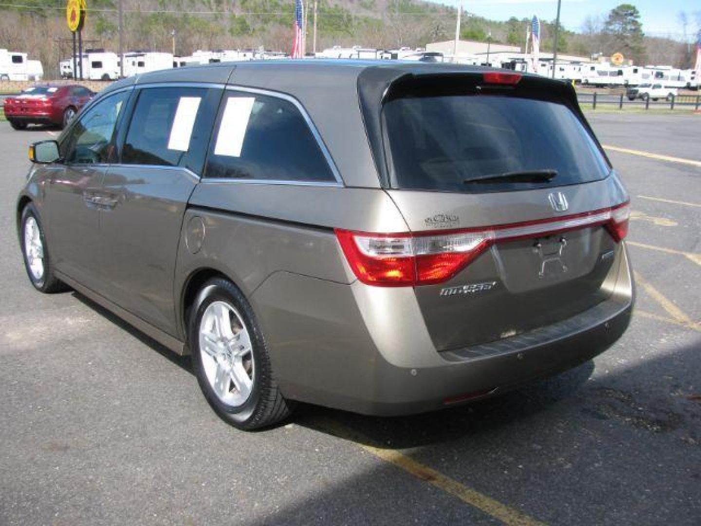 2013 Tan Honda Odyssey Touring | Touring Elite (5FNRL5H90DB) with an 3.5L V-6 i-VTEC variable valve control engine, located at 2443 Albert Pike, Hot Springs, AR, 71913, (501) 623-6255, 34.492222, -93.109993 - Photo#2