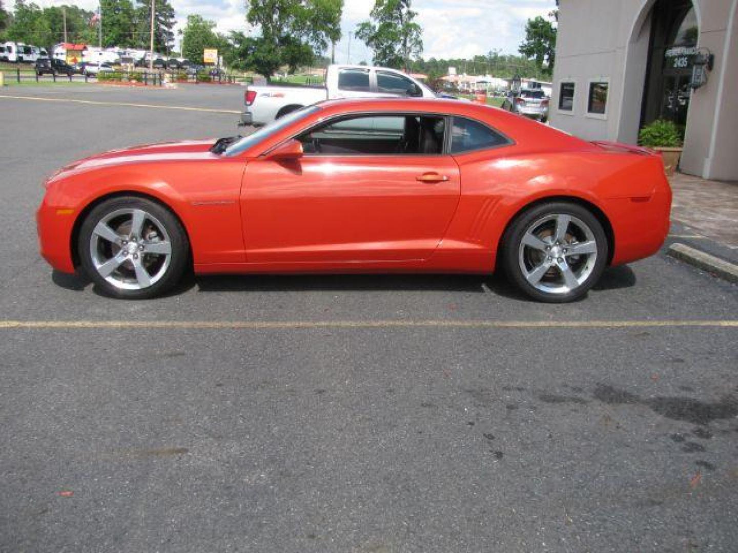 2012 Orange Chevrolet Camaro 2LT (2G1FC1E32C9) with an 3.6L V-6 gasoline direct injection engine, Automatic transmission, located at 2443 Albert Pike, Hot Springs, AR, 71913, (501) 623-6255, 34.492222, -93.109993 - Photo#1