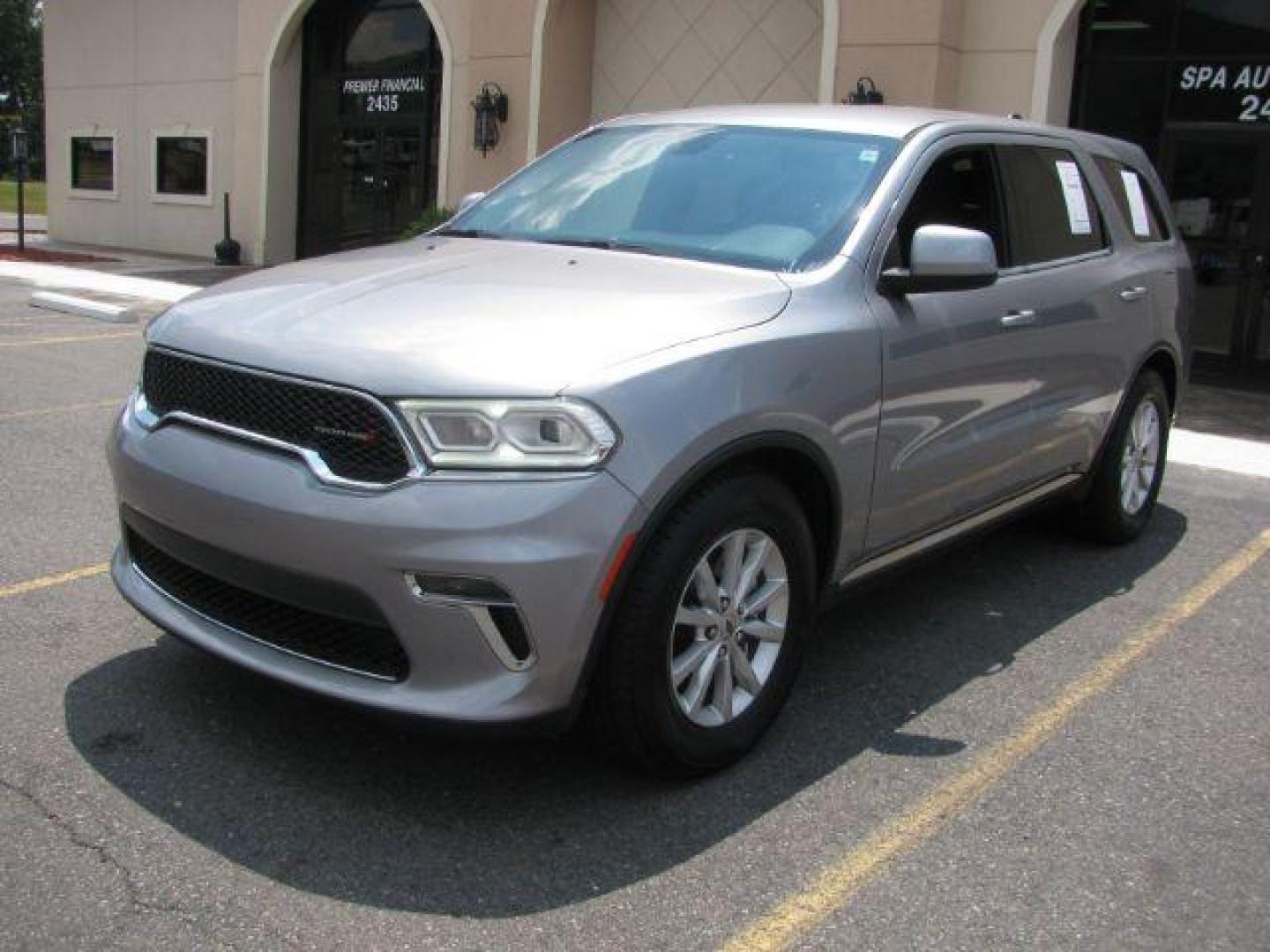 2021 Silver Dodge Durango SXT RWD (1C4RDHAG2MC) with an Pentastar 3.6L V-6 DOHC engine, Automatic transmission, located at 2443 Albert Pike, Hot Springs, AR, 71913, (501) 623-6255, 34.492222, -93.109993 - Photo#0