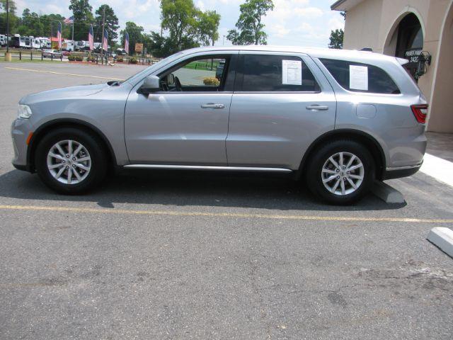 2021 Silver Dodge Durango SXT RWD (1C4RDHAG2MC) with an Pentastar 3.6L V-6 DOHC engine, Automatic transmission, located at 2443 Albert Pike, Hot Springs, AR, 71913, (501) 623-6255, 34.492222, -93.109993 - Photo#1