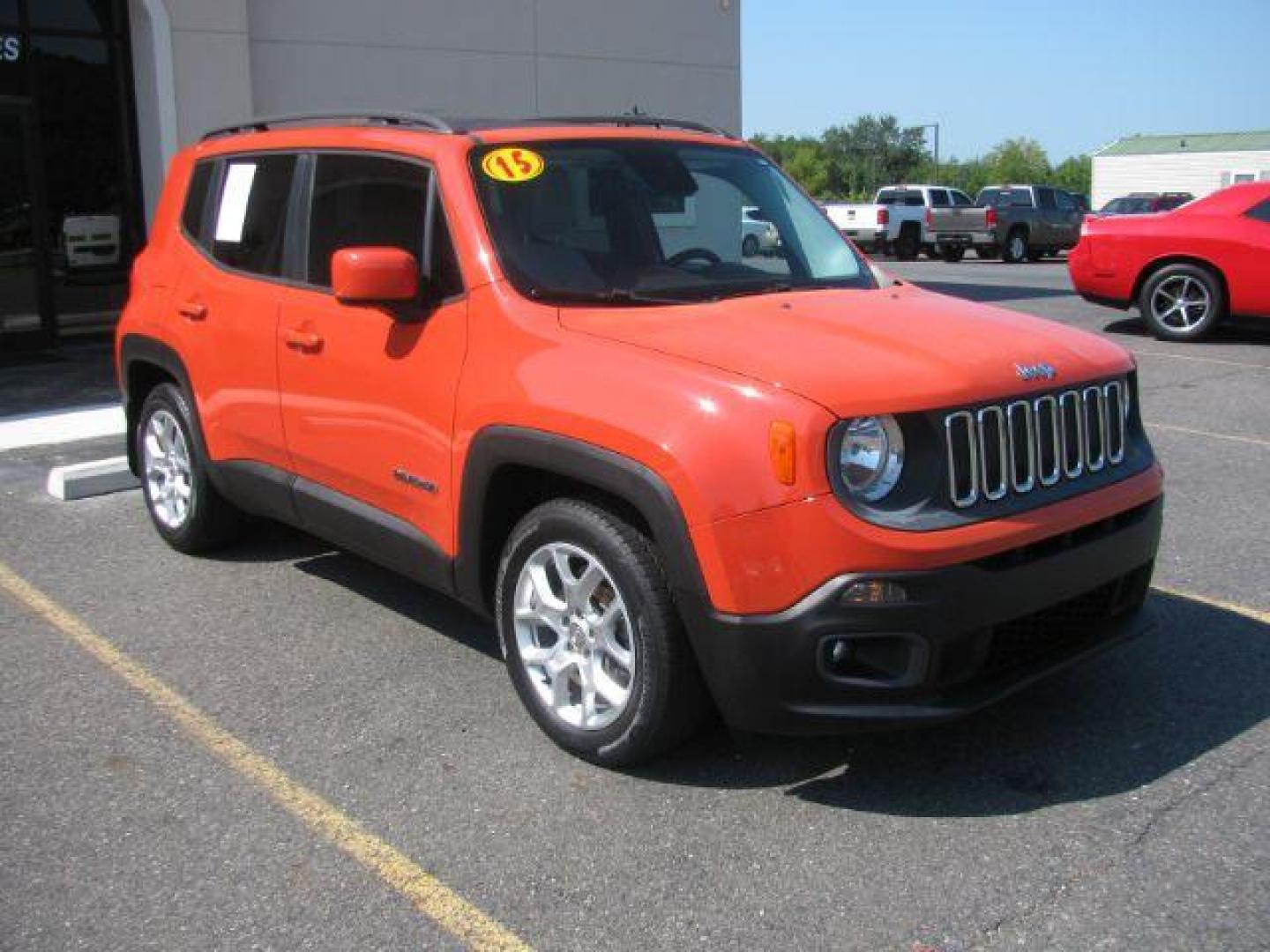 2015 Orange Jeep Renegade Latitude (ZACCJABT8FP) with an MultiAir2 Tigershark 2.4L I-4 variable valve contr engine, Automatic transmission, located at 2443 Albert Pike, Hot Springs, AR, 71913, (501) 623-6255, 34.492222, -93.109993 - Photo#0