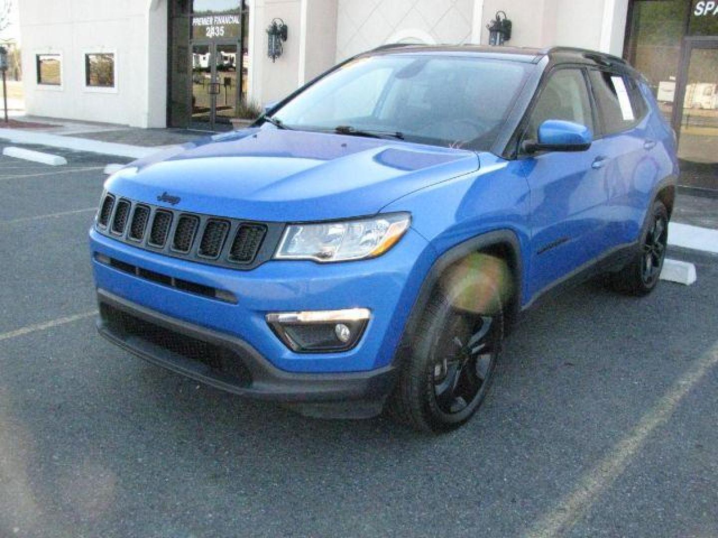 2020 Blue Jeep Compass Altitude 4X4 (3C4NJDBBXLT) with an Tigershark MultiAir 2.4L I-4 variable valve contro engine, Automatic transmission, located at 2443 Albert Pike, Hot Springs, AR, 71913, (501) 623-6255, 34.492222, -93.109993 - Photo#0