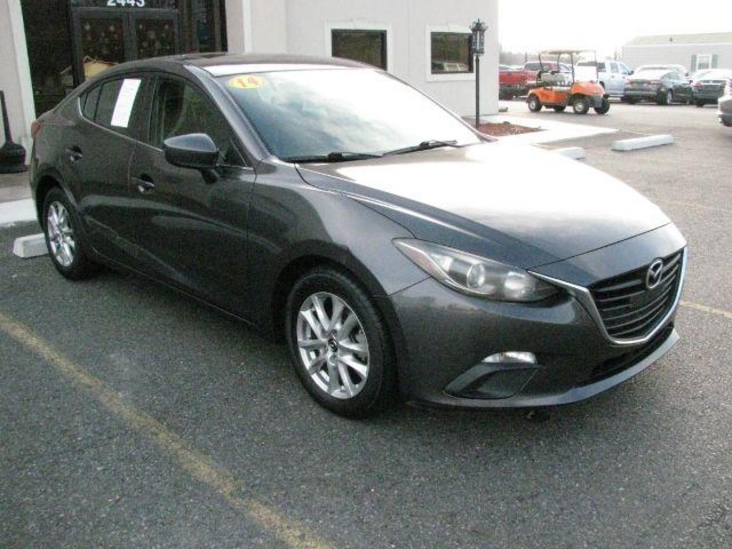 2014 Gray Mazda Mazda3 i Grand Touring (JM1BM1W78E1) with an SKYACTIV-G 2L I-4 gasoline direct injection engine, Automatic transmission, located at 2443 Albert Pike, Hot Springs, AR, 71913, (501) 623-6255, 34.492222, -93.109993 - Photo#5