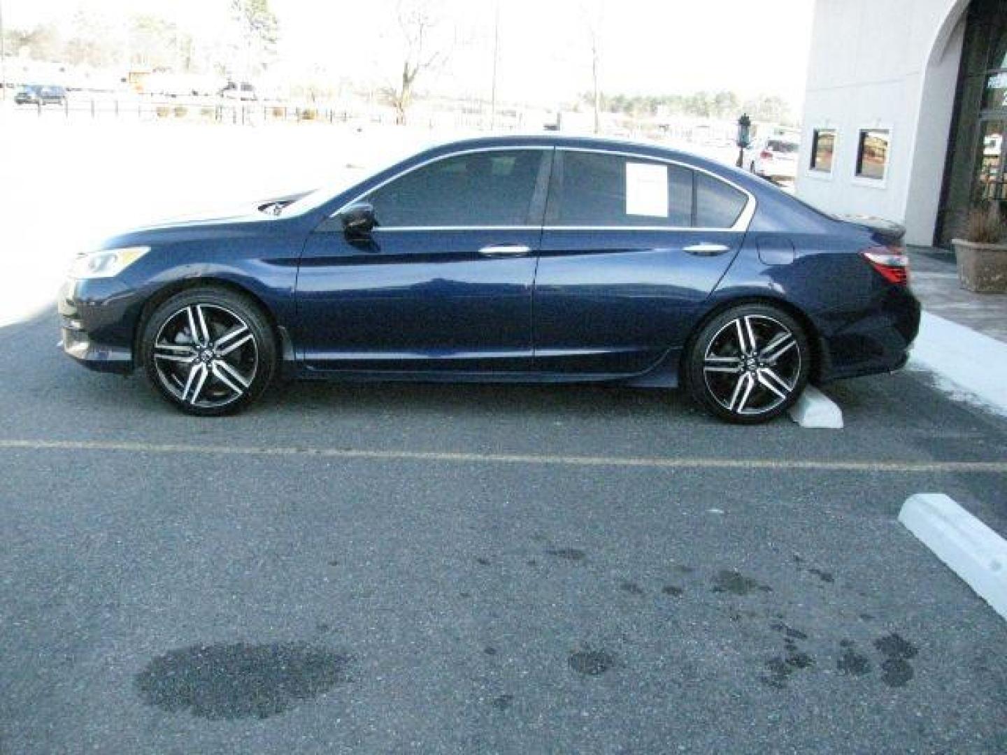 2016 Blue Honda Accord Sport (1HGCR2F54GA) with an 2.4L I-4 gasoline direct injection engine, Automatic transmission, located at 2443 Albert Pike, Hot Springs, AR, 71913, (501) 623-6255, 34.492222, -93.109993- Photo#1