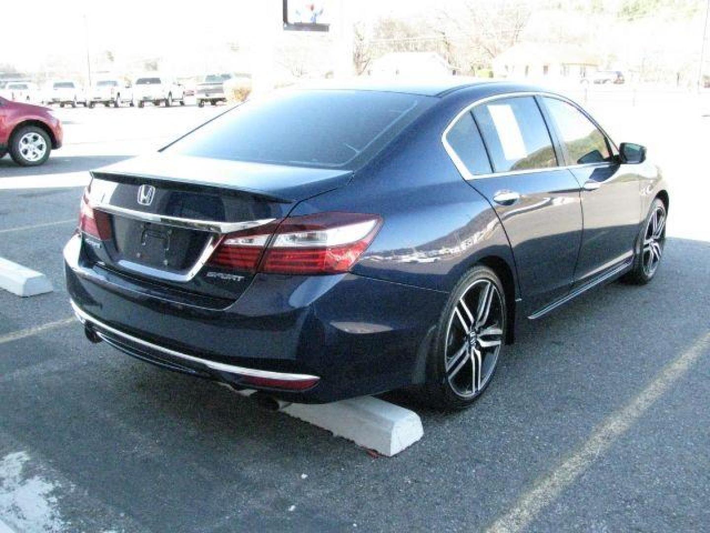 2016 Blue Honda Accord Sport (1HGCR2F54GA) with an 2.4L I-4 gasoline direct injection engine, Automatic transmission, located at 2443 Albert Pike, Hot Springs, AR, 71913, (501) 623-6255, 34.492222, -93.109993- Photo#3