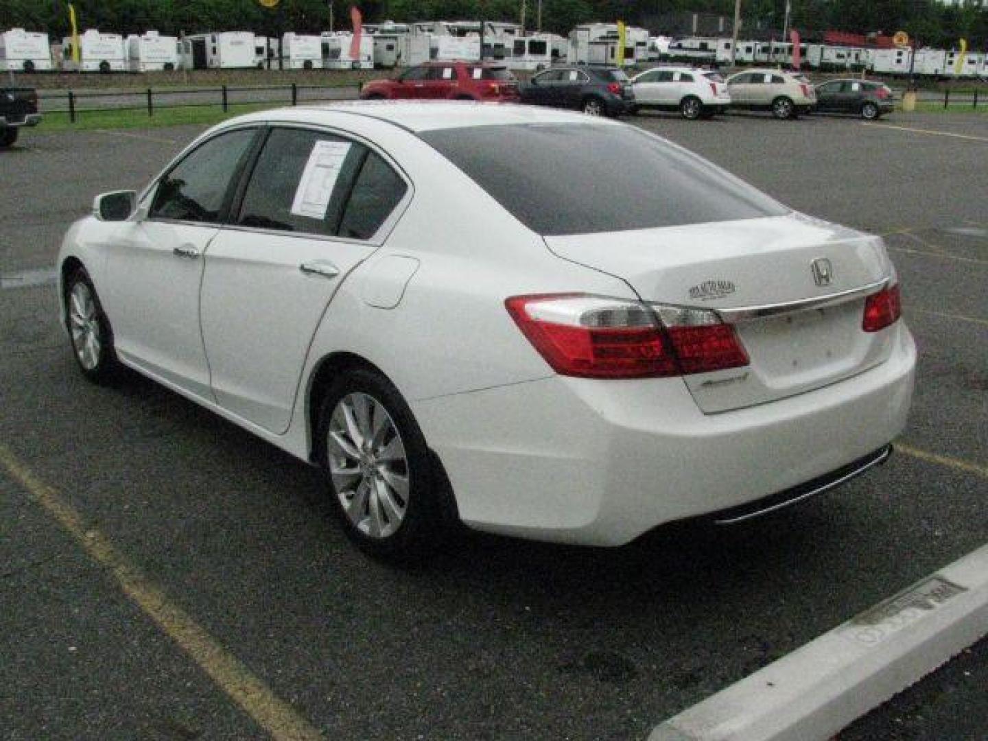 2014 White Honda Accord EX-L (1HGCR2F83EA) with an 2.4L I-4 gasoline direct injection engine, Automatic transmission, located at 2443 Albert Pike, Hot Springs, AR, 71913, (501) 623-6255, 34.492222, -93.109993- Photo#2