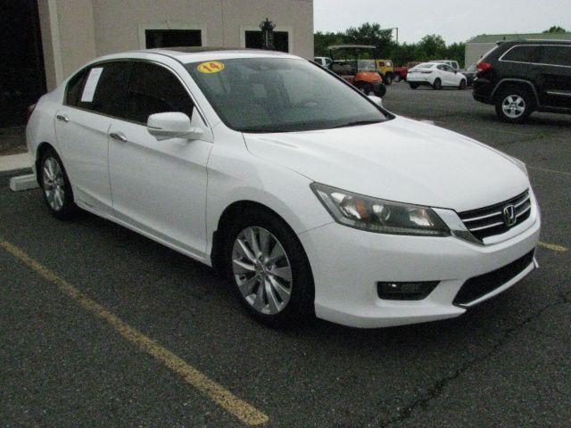 2014 White Honda Accord EX-L (1HGCR2F83EA) with an 2.4L I-4 gasoline direct injection engine, Automatic transmission, located at 2443 Albert Pike, Hot Springs, AR, 71913, (501) 623-6255, 34.492222, -93.109993 - Photo#5