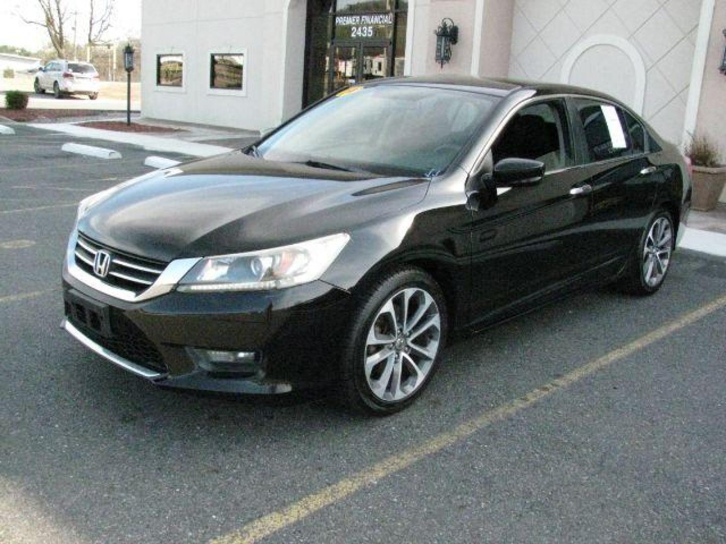 2014 Black Honda Accord Sport (1HGCR2F54EA) with an 2.4L I-4 gasoline direct injection engine, Automatic transmission, located at 2443 Albert Pike, Hot Springs, AR, 71913, (501) 623-6255, 34.492222, -93.109993 - Photo#0