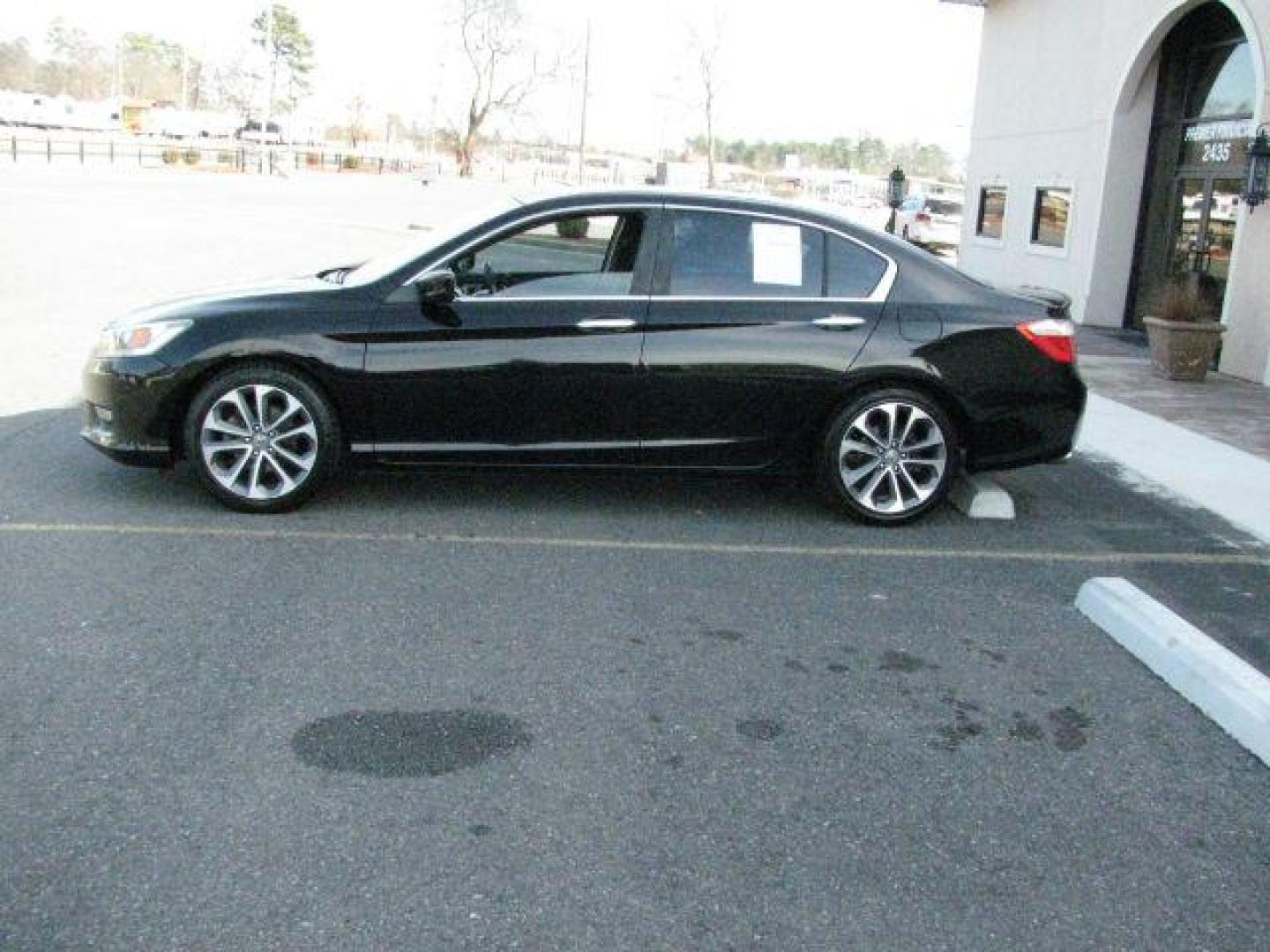 2014 Black Honda Accord Sport (1HGCR2F54EA) with an 2.4L I-4 gasoline direct injection engine, Automatic transmission, located at 2443 Albert Pike, Hot Springs, AR, 71913, (501) 623-6255, 34.492222, -93.109993 - Photo#1