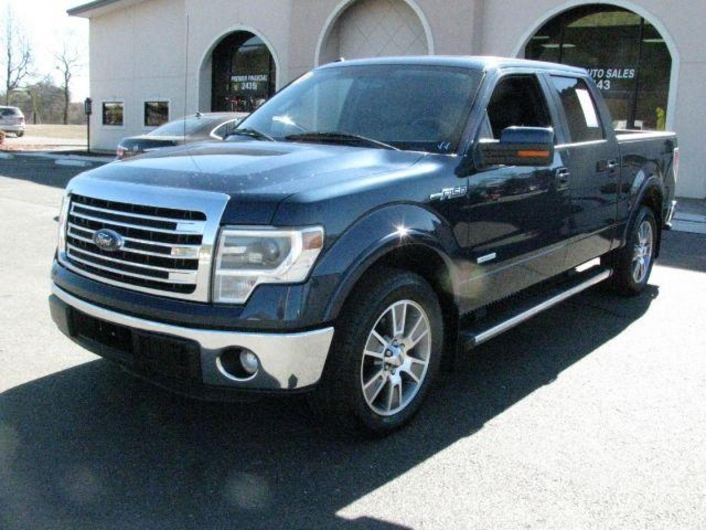 2014 Blue Ford F-150 LARIAT (1FTFW1CT1EK) with an EcoBoost 3.5L V-6 gasoline direct injection engine, Automatic transmission, located at 2443 Albert Pike, Hot Springs, AR, 71913, (501) 623-6255, 34.492222, -93.109993- Photo#0