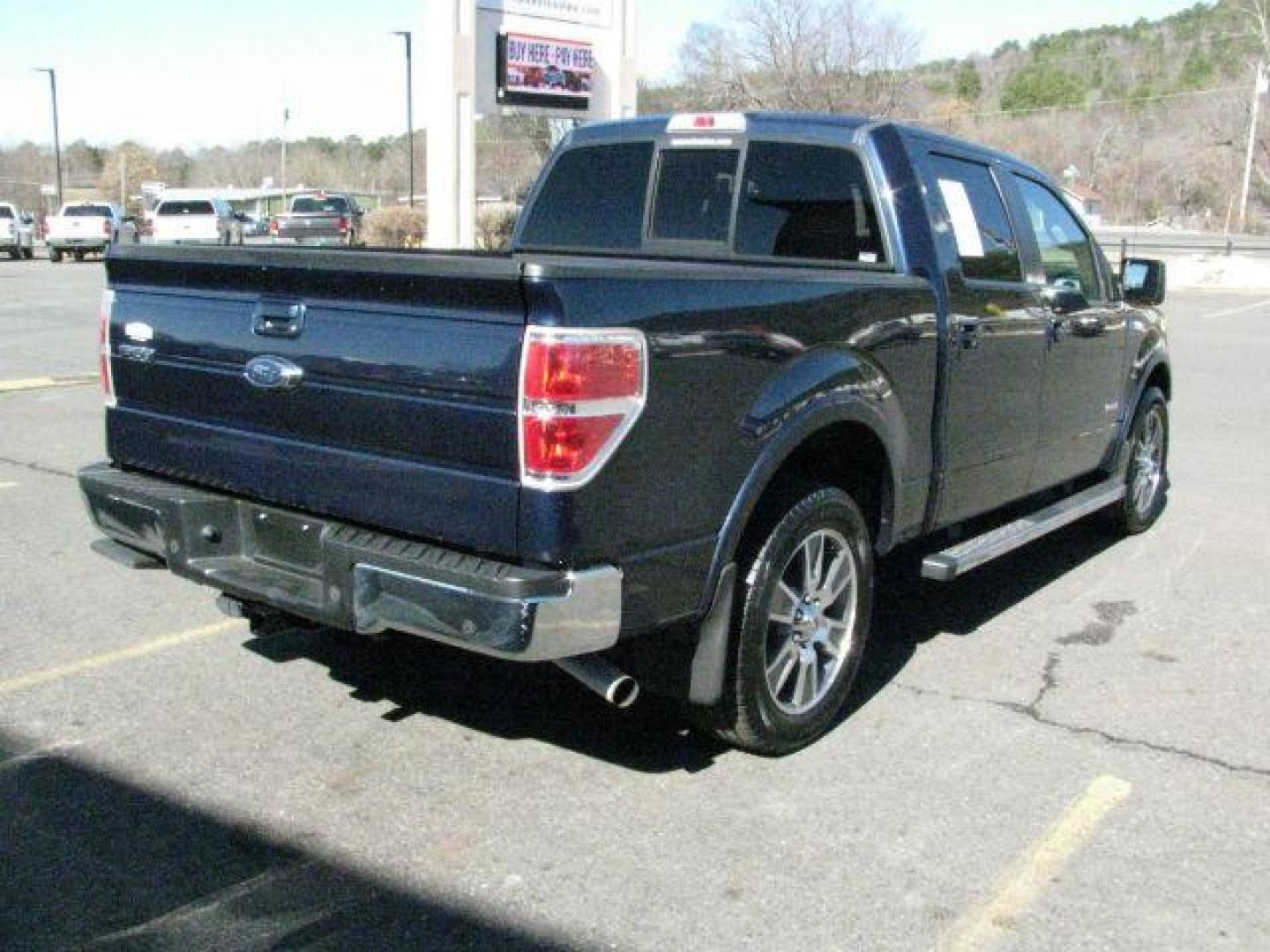 2014 Blue Ford F-150 LARIAT (1FTFW1CT1EK) with an EcoBoost 3.5L V-6 gasoline direct injection engine, Automatic transmission, located at 2443 Albert Pike, Hot Springs, AR, 71913, (501) 623-6255, 34.492222, -93.109993- Photo#4