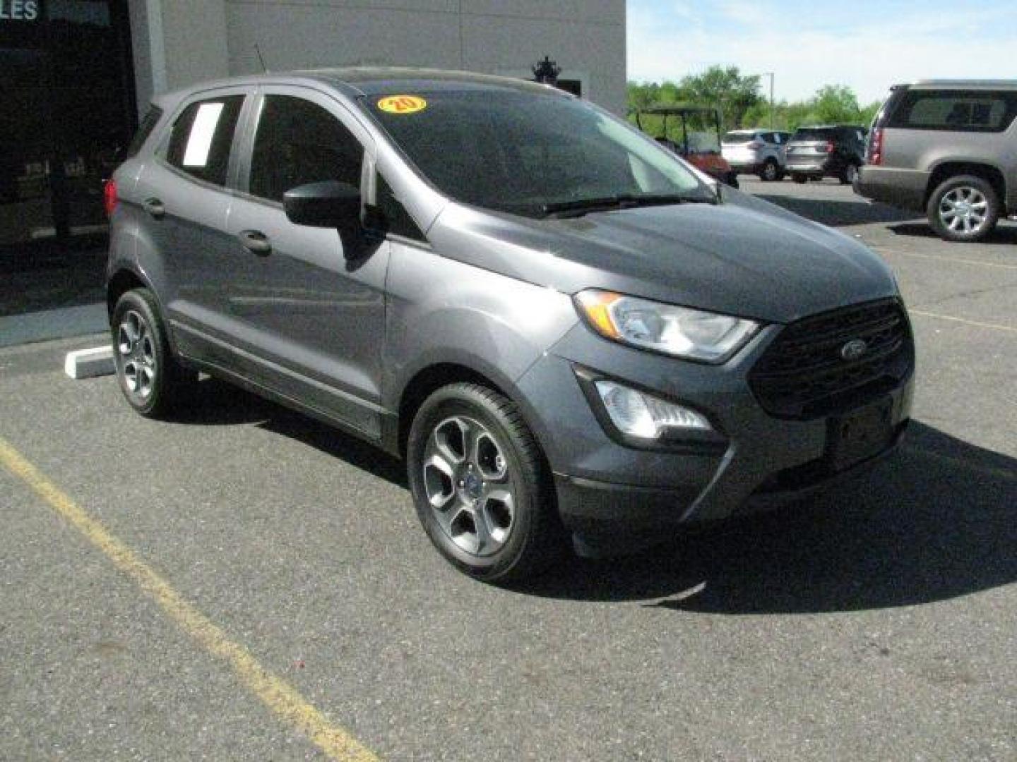 2020 Gray Ford EcoSport S (MAJ3S2FE7LC) with an EcoBoost 1L I-3 gasoline direct injection engine, Automatic transmission, located at 2443 Albert Pike, Hot Springs, AR, 71913, (501) 623-6255, 34.492222, -93.109993- Photo#0