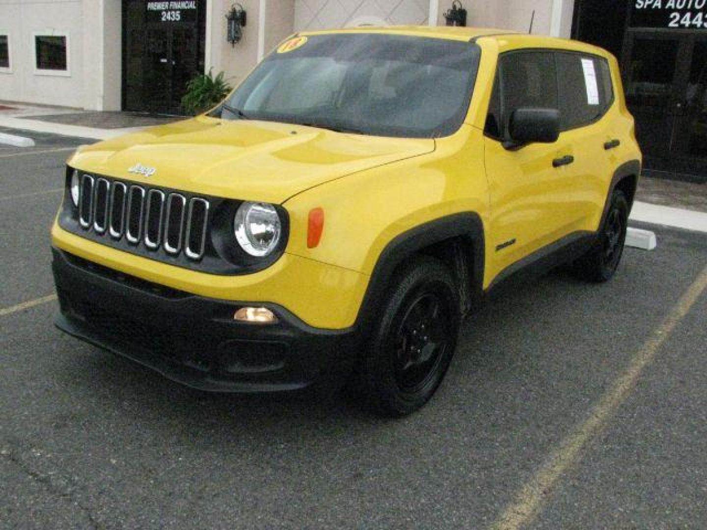 2018 Yellow Jeep Renegade Sport FWD (ZACCJAABXJP) with an Tigershark MultiAir 2.4L I-4 variable valve contro engine, Automatic transmission, located at 2443 Albert Pike, Hot Springs, AR, 71913, (501) 623-6255, 34.492222, -93.109993- Photo#0