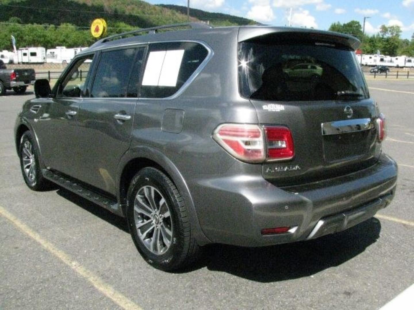 2019 Gray Nissan Armada SL (JN8AY2ND4KX) with an Endurance 5.6L V-8 gasoline direct injection engine, Automatic transmission, located at 2443 Albert Pike, Hot Springs, AR, 71913, (501) 623-6255, 34.492222, -93.109993- Photo#2