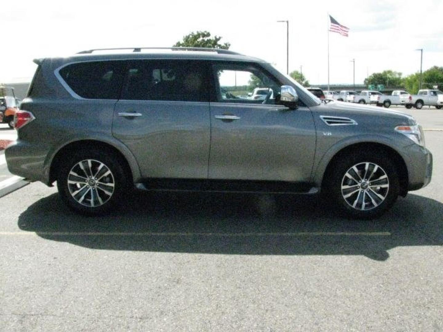 2019 Gray Nissan Armada SL (JN8AY2ND4KX) with an Endurance 5.6L V-8 gasoline direct injection engine, Automatic transmission, located at 2443 Albert Pike, Hot Springs, AR, 71913, (501) 623-6255, 34.492222, -93.109993- Photo#4