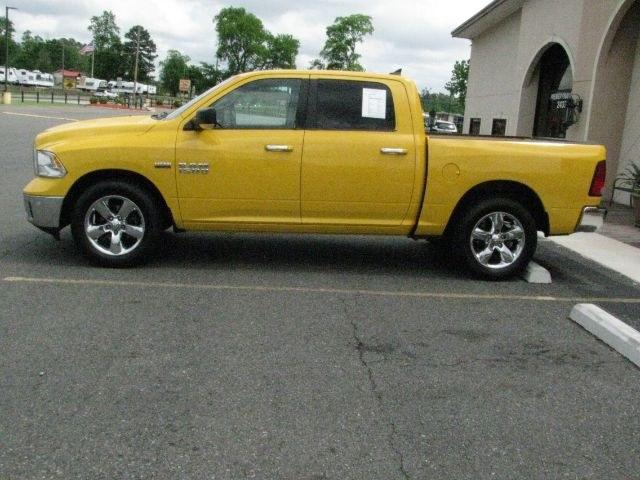 2016 Yellow Ram 1500 Lone Star (1C6RR6LT9GS) with an HEMI 5.7L V-8 variable valve control engine, Automatic transmission, located at 2443 Albert Pike, Hot Springs, AR, 71913, (501) 623-6255, 34.492222, -93.109993- Photo#1