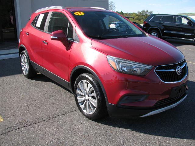 2017 Maroon Buick Encore Preferred (KL4CJASB5HB) with an Ecotec 1.4L I-4 DOHC engine, Automatic transmission, located at 2443 Albert Pike, Hot Springs, AR, 71913, (501) 623-6255, 34.492222, -93.109993- Photo#0