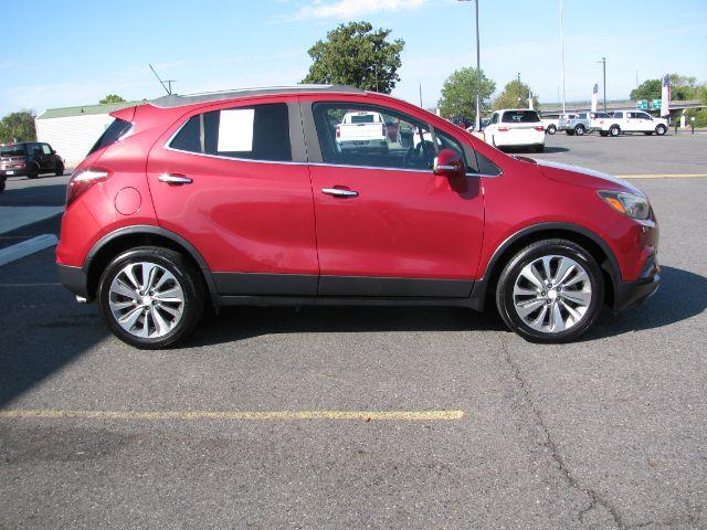 2017 Maroon Buick Encore Preferred (KL4CJASB5HB) with an Ecotec 1.4L I-4 DOHC engine, Automatic transmission, located at 2443 Albert Pike, Hot Springs, AR, 71913, (501) 623-6255, 34.492222, -93.109993- Photo#1